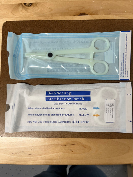 Disposable Pre-Sterilized Slotted Forester Forceps