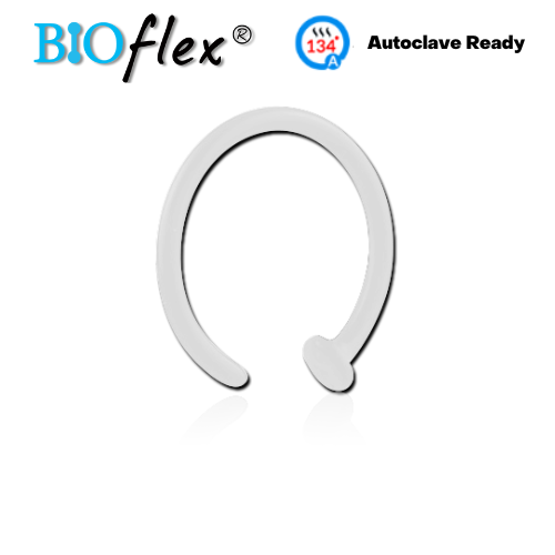 Bioflex Open Nose Ring with Stopper