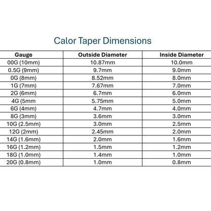 Calor Stretching Taper Sold by Each